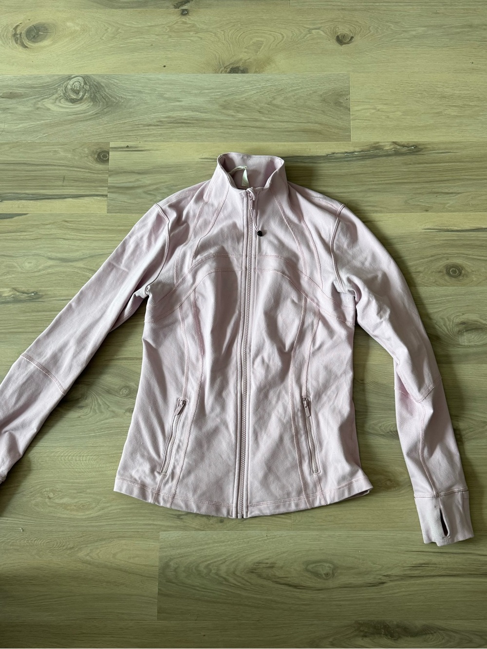 lululemon athletica define jacket baby pink colour